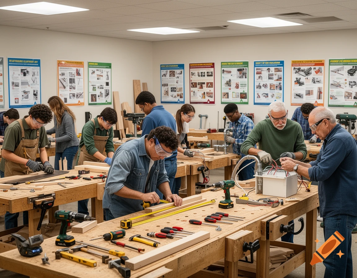 סדנאות מעשיות בקורס הנדימן